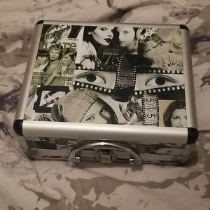 Mini briefcase with eye lash products